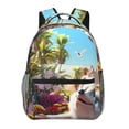thumbnail image 1 of Easygdp Playful Hedgehog Forest Pond Mochila Ergonómica Versátil para Laptop - Múltiples Bolsillos, Correas Ajustables, Unisex para Escuela, Viajes y Actividades al Aire Libre-One Size, 1 of 5