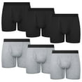 thumbnail image 7 of Protium 6-Pack Men’s Boxer Briefs, Moisture-Wicking Breathable Underwear, S-XXL, 7 of 7
