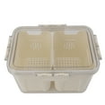 thumbnail image 1 of Fridge Sealed Food Preservation Box,Refrigerator Food Storage Container Refrigerator Food Saver Containers Fruit Vegetable Drain Colander Organizer Bins, 1 of 8