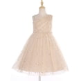 thumbnail image 4 of Alvivi Kids Sleeveless Chiffon Tulle Dress Flower Girls Wedding Pageant Bridesmaid Dress Birthday Party Champagne 130, 4 of 6