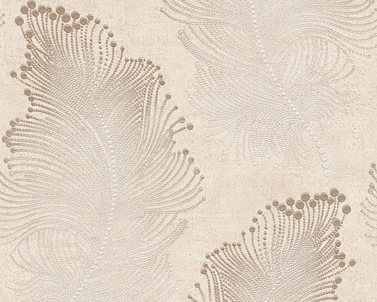 Bohemian Burlesque - Textured Classic Romantic Stylish Beige Wallpaper