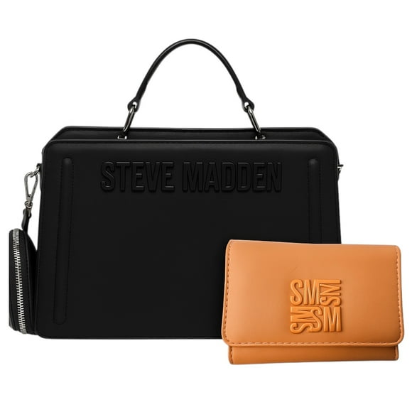 Set de bolsa Steve Madden Bevelyn y Cartera Bharber Ambar