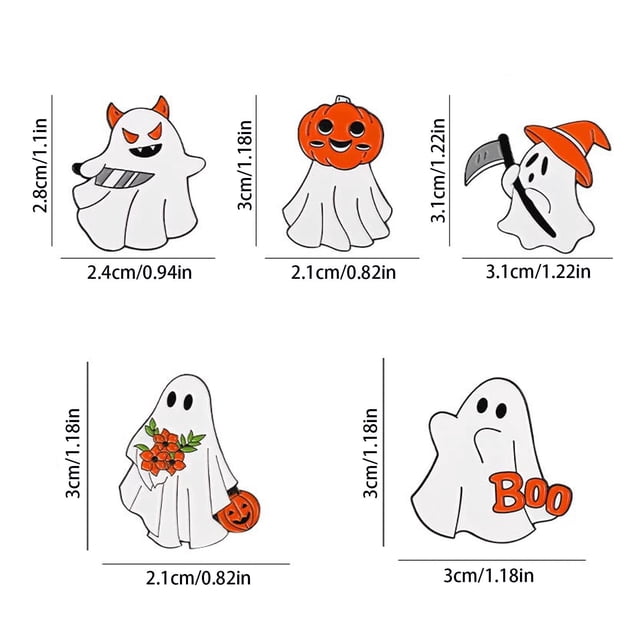 JJKBVCLO Halloween Pumpkin Pin Badge Adorable Charm For Costumes Bags Jackets Festive Accessory For Trick Or Treating & Parties