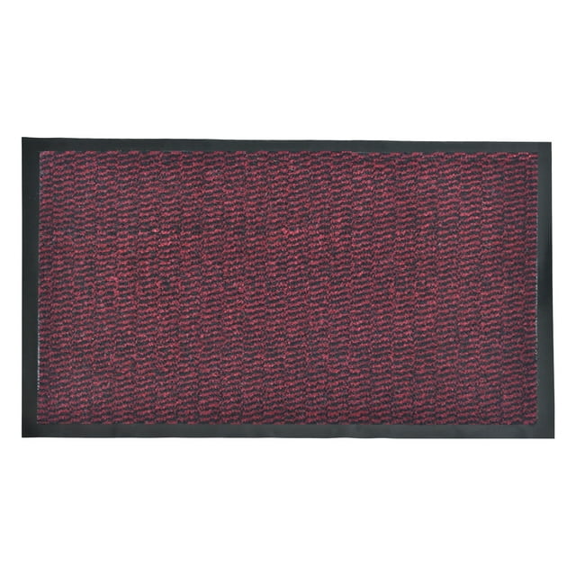 Indoor Door Mat Lisa 31 L x 24 W Inch PP-PVC - Burgundy