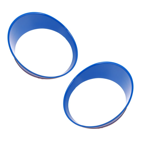 Unique Bargains Headlight Trim Bezel Headlamp Bezel Headlight Cover Decor for Jeep Wrangler 2024 Blue ABS 2 Pcs Front Left,Front Right Car