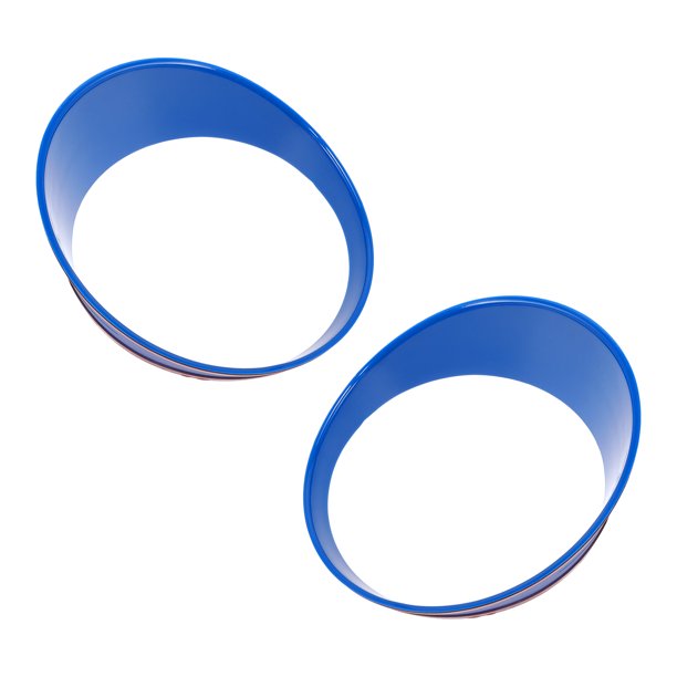Bisel de Recubrimiento de Faro Único para Jeep Wrangler 2024 Azul ABS 2 Pcs Frontal Izquierdo, Frontal Derecho