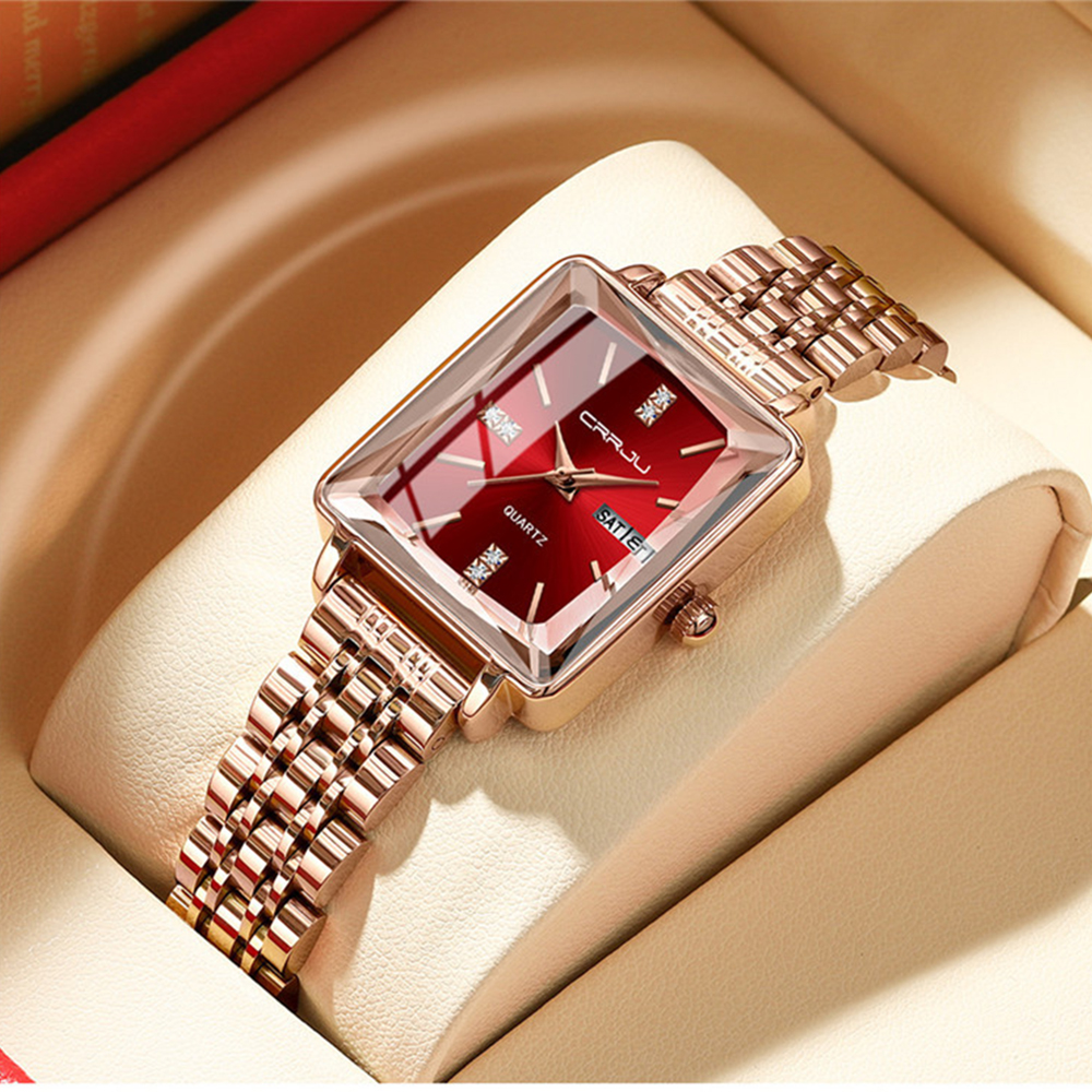 Women Watch Fashion Gold Diamond Analog Quartz Female Watch for Women Luxury Dress Ladies Stainless Steel Waterproof Wrist Watches