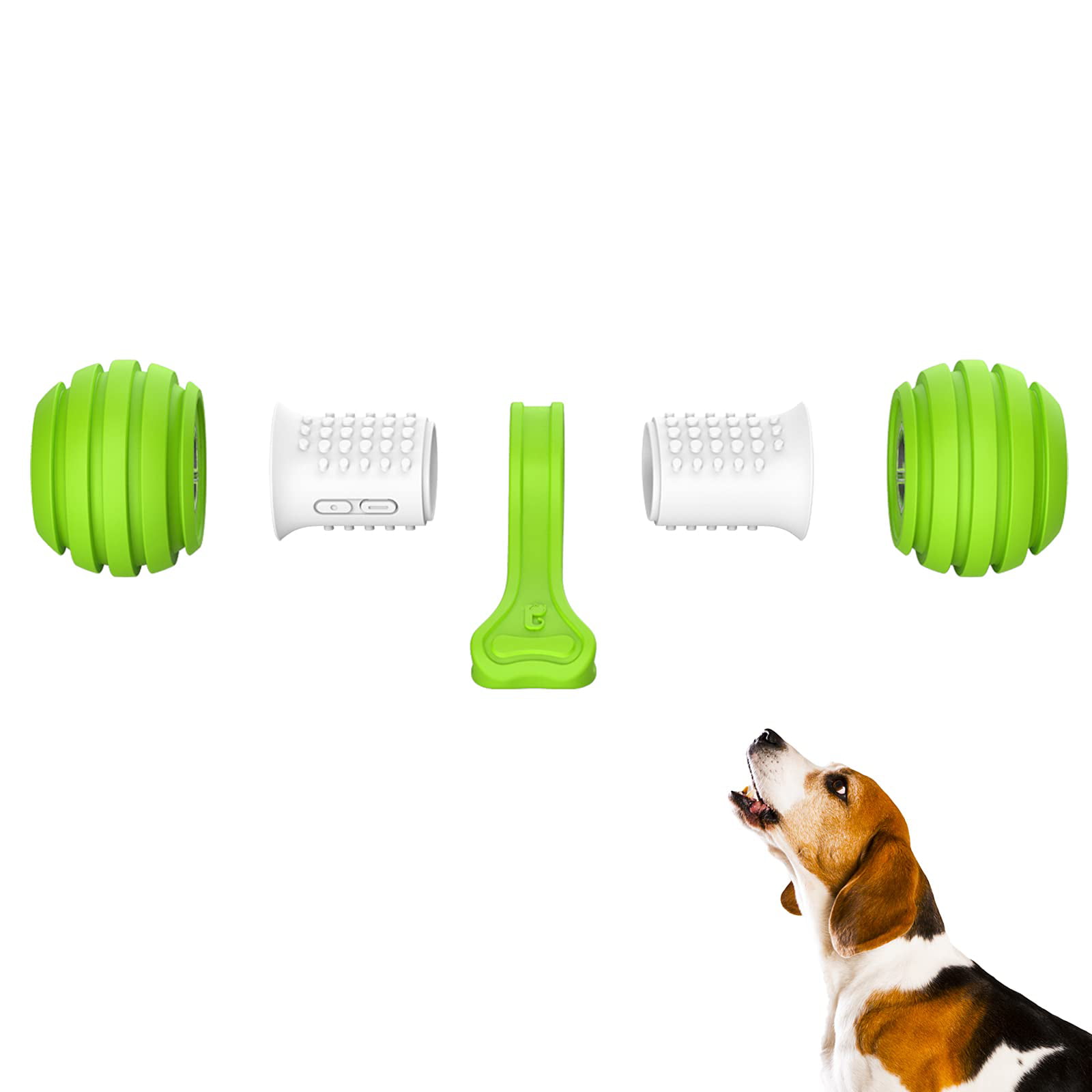 PETGEEK Interactive Dog Toys, Durable Motion Activated Automatic Dog Bone  for Medium & Large Dogs Boredom, Electronic Dog Enrichment Toys to Chase