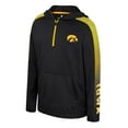 thumbnail image 2 of Youth Colosseum Black Iowa Hawkeyes Lumen Long Sleeve Quarter-Zip Hooded Windshirt, 2 of 3