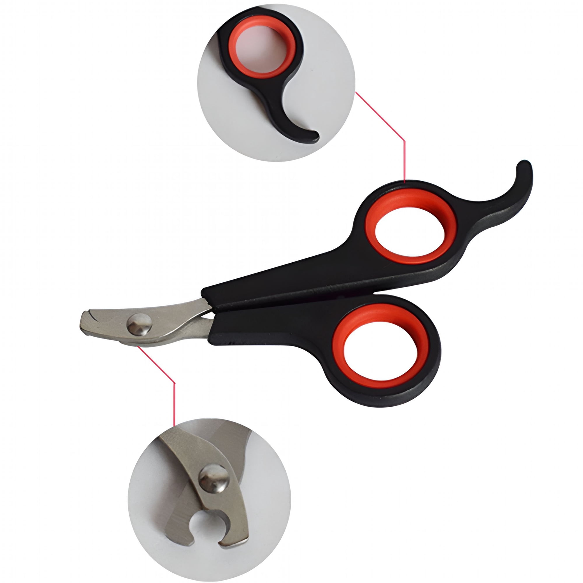 ACDANC Pet Grooming Scissors Kit Stainless Steel Dog Hair Cutting Shears with Safety Guard Ergonomic Handles for Cat and Dog Fur Trimming Professional Home Grooming Tools
