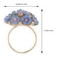 thumbnail image 4 of Anillo de cerámica con flores para mujer, elegante anillo de flores simuladas, 4 of 7