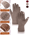thumbnail image 3 of 3 Pairs Womens Gloves Winter Touchscreen Texting Phone Windproof Gloves Warm Fleece Lined Cold Weather, 3 of 8