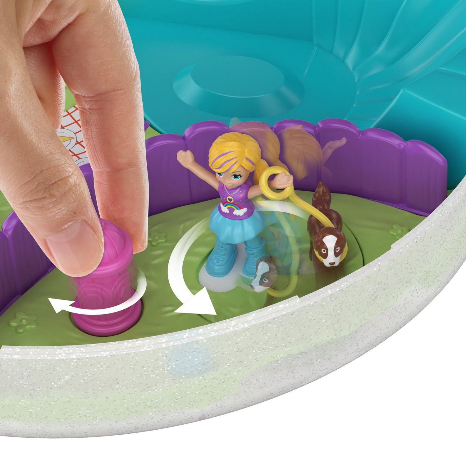 ​​​Polly Pocket Rainbow Dream Wearable Purse Compact