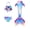 B, variant on 【Uhome】Girls Mermaid Bathing Suit 3PCS Cute Ruffle Bikini Swimsuits with Fish Tail Kids Beach Costume Set 3-12Y