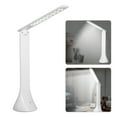 thumbnail image 1 of Lampe de Bureau à DEL, Lampe de Table Pliable Protectrice pour les Yeux, Commande à Gradateur Tactile, Lampe de Bureau Réglable à Intensité Réglable pour Bureau et Étude pour Ordinateur, 3 Niveaux de Luminosité, 18 DEL Écoénergétiques, Lampe Portable pour la Lecture, Blanc, 1 of 5