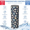 thumbnail image 5 of Pioneer Flower Floral Print Pattern 20oz Skinny Tumbler with Straw & Lid, Double Wall Vacuum Insulated Cup, Leak-Proof, Cup Holder Friendly, Hot 6H Cold 12H, 5 of 6