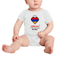thumbnail image 2 of Half Armenian Is Better Than None Cute Baby Bodysuits (White, 12-18 Months), 2 of 5