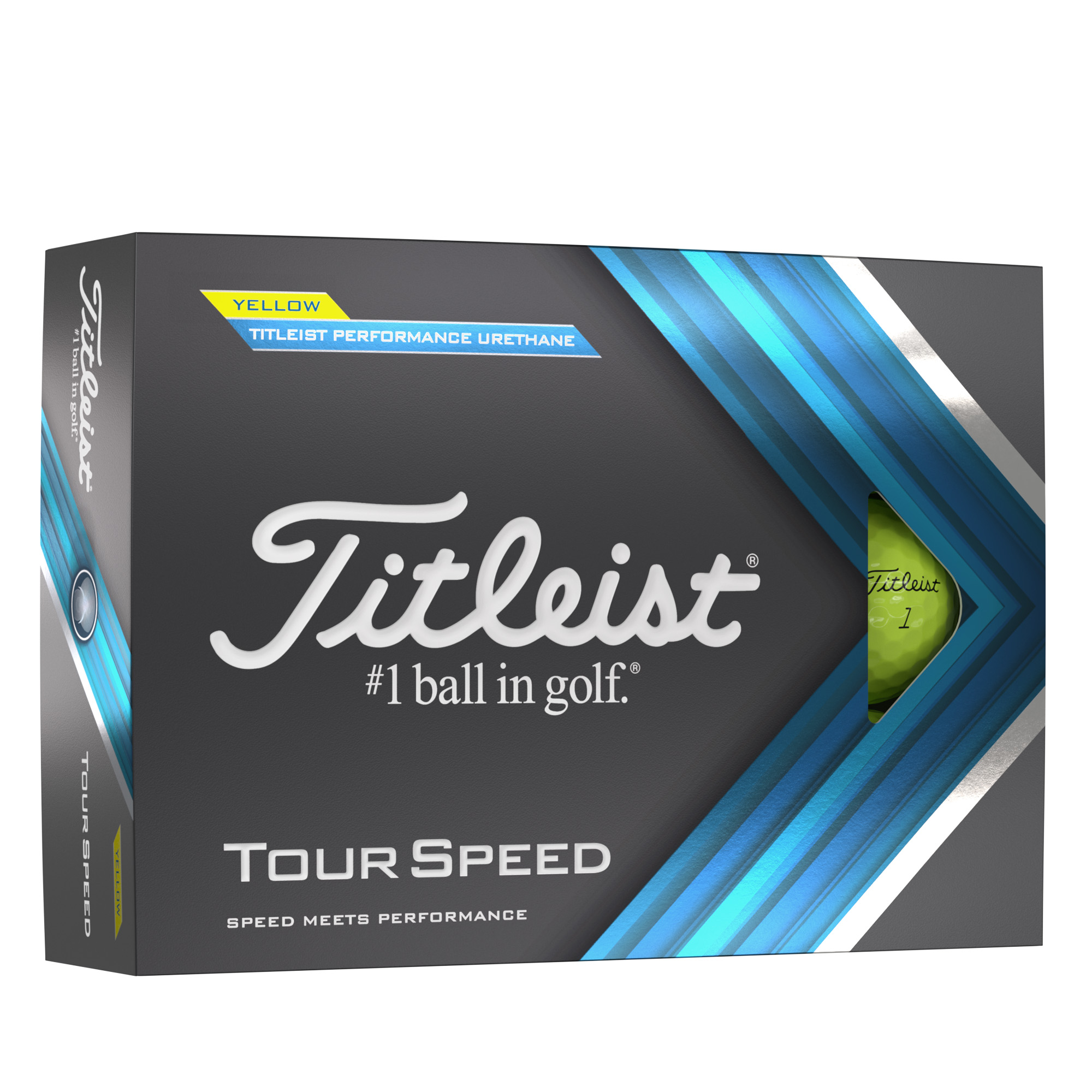 Titleist Tour Speed Golf Balls 12 Pack Yellow photo 1