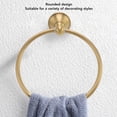 thumbnail image 2 of Suodoka Heavy Duty Antique Brass Wall‑Mounted Towel Ring – Durable, Corrosion‑Resistant, Child‑Safe, Space‑Saving Bathroom Towel Holder, 2 of 6