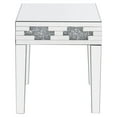 thumbnail image 4 of Acme Furniture 88057 Table d'Appoint, Miroir & Pierres Artificielles, 4 of 7