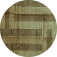 thumbnail image 1 of Ahgly Company Indoor Round Abstract Turquoise Blue Contemporary Area Rugs, 8' Round, 1 of 4