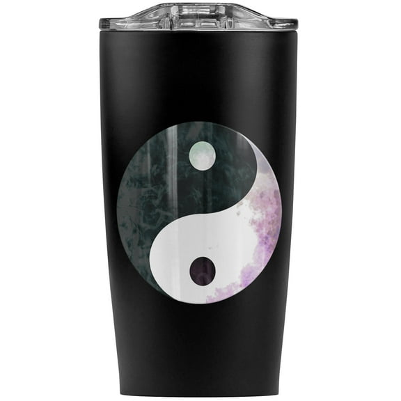 Yin And Yang Chinese Duality Symbol Stainless Steel 20 oz Travel Tumbler, Vacuum Insulated & Double Wall with Leakproof Sliding Lid | Great for Coffee/Hot Drinks and Cold Beverages