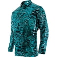 thumbnail image 1 of Tiger Print Disco Shirt Blue Plus | 70s | Costume Pieces and Kits, 1 of 1