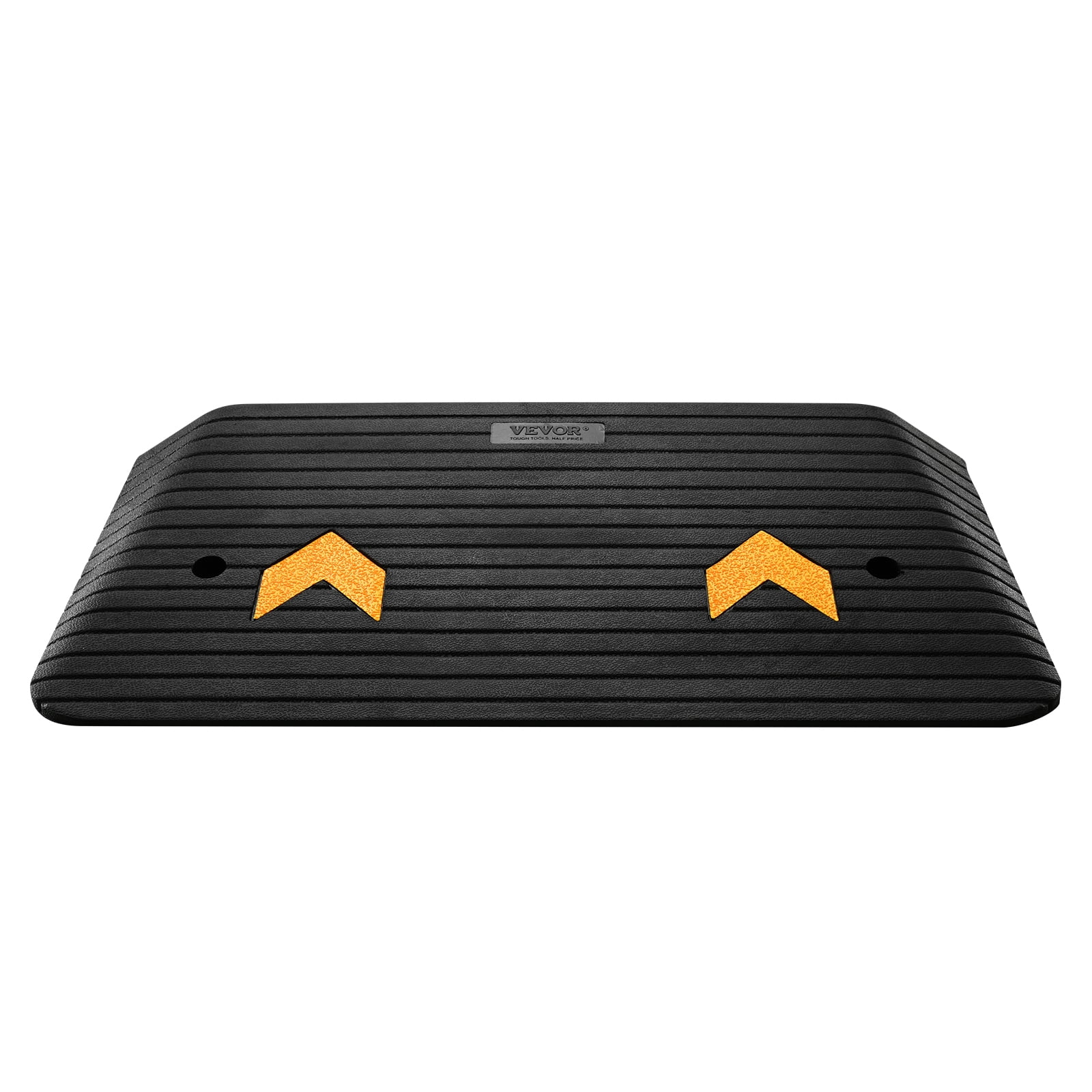 VEVOR Upgraded Rubber Threshold Ramp, 3" Rise Door Ramp with 1 Channel, Natural Rubber Car Ramp with Non-Slip Textured Surface, 33069 lbs Load Capacity Curb Ramp for Wheelchair and Scooter