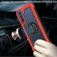 thumbnail image 3 of For Samsung Galaxy S22 Plus Success Transparent Magnetic RingStand Hybrid Case, 3 of 3