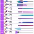 thumbnail image 5 of Kit de taladro eléctrico para uñas, 10 Uds., limas de uñas eléctricas de carburo de tungsteno de 3/32 ", uso en salón en casa, juegos de brocas para uñas, 5 of 5