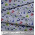 thumbnail image 3 of Soimoi Gray Velvet Fabric Leaves,Insect & Floral Artistic Print Sewing Fabric BTY 58 Inch Wide, 3 of 3