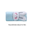 thumbnail image 3 of Blue Easter Rabbit Pattern Coral Fleece Towel Soft Absorbent Quick Drying For Face Washing Bathing Hair Drying Home Bathroom Lint Free, 3 of 7