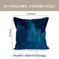 thumbnail image 4 of LALILO Throw Pillow Covers Watercolor Star Night Starry Blue Milky Cushion Cover 18" x 18", 2 Pack, 4 of 6
