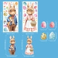 thumbnail image 3 of QuanTara Easter Bunny Static Cling Window Sticker, Double-Sided Electrostatic Decoration for Glass Doors & Windows, Removable Easter Window Decal, 3 of 7