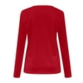 thumbnail image 5 of ZyeKqe Womens Long Sleeve Shirts Casual V Neck Tops Solid Color Loose Fitting Tees Tunic Tops Blouses, 5 of 5
