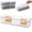 A, variant on Divided Compartment Card Storage Box with 2 Partitions, Clear Lidded Portable Card Organizer, Trading Card Storage, Multi Slot Trading Card Holder Box, Visible Covered Card Storage Container,A