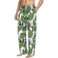 thumbnail image 3 of Mens Pajama Pants - Soft Sleep & Lounge Pants for Men, Thorny Cactus skull Cuteness Casual PJ Bottoms Pants with Pockets, 3 of 5