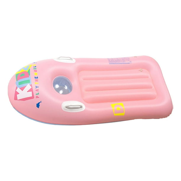 Tabla de surf inflable, tabla de surf, juguetes acuáticos para niños, balsa inflable portátil para piscina, tabla de surf para vacaciones Rosa