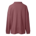 thumbnail image 6 of Womens V Neck Button Up Shirt Loose Long Sleeve Tops Fall Fashion Sweaters Womens Business Casual Tops Shirt Women plus Lace Tunic plus Womens plus Tops And Blouses Dress Shirt for plus Size Women, 6 of 6