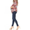 thumbnail image 4 of Women's Casual Floral Print Waist Length Fitted Style Blazer Jacket, 4 of 6