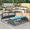 Blue, variant on Euroco 2-in-1 Convertible Picnic Upholstered Bench Table,57.1" Outdoor Loveseat,Portable Picnic Table Couch,Convertible To 4 Seats&1 Table,For Garden,Lawn,Backyard,Porch,Patio