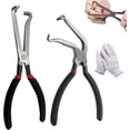 thumbnail image 1 of Fixion Tools Pliers, Electrical Disconnect Pliers, Efficient Multi-functional Automotive Snap Pliers, Electrical Connector Pliers, Automotive Hose Disconnect Tool for Push-Piece Plugs (A+B), 1 of 8