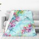 thumbnail image 1 of Balery Dragonfly Floral Manta de Felpa Suave y Acogedora – Cobija de Franela Aterciopelada para Cama, Lavable y Cálida para Sofá, Mascotas, Transpirable-40"x30", 1 of 7