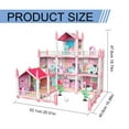 thumbnail image 3 of HJJLRH Doll House Dollhouse - DIY Pretend Play Building Playset, Dollhouse Asseccories and Furniture,Gift for 6 7 8 9 Girls Toddler, 3 of 9