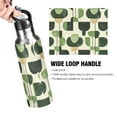 thumbnail image 4 of Yayeee 20oz Insulated Water Bottle Double Wall Stainless Steel with Flip Straw Lid, Green Circle, 4 of 7