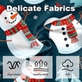 thumbnail image 3 of Snowman Stylish Velvet Throw Pillow Covers Set of 2 with Unique Patterns for Bed Pillow - 16x16, 18x18, 20x20 Inches for Various Occasions, 3 of 6