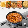 thumbnail image 4 of Vivicreate 3-Piece Cast Iron Skillet Set, Pre-Seasoned, 6/8/10 Inch Frying Pans, Black, 4 of 8