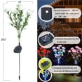 thumbnail image 2 of Solar Lights Abkshine con 21 flores para jardín de claveles artificiales, 2 of 8