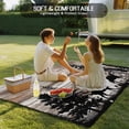 thumbnail image 4 of Deer Silhouettes Outdoor Rug for Patio/Deck/Porch, Non-Slip Large Area Rug 5 x 8 Ft, Trees Wooden Retro Art Farmhouse Indoor Outdoor Rugs Washable Area Rugs, Reversible Camping Rug Carpet Runner, 4 of 8