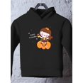 thumbnail image 3 of Happy Halloween Pumpkin Child Hoodie Toddler -Image by Shutterstock,  5 Toddler, 3 of 4